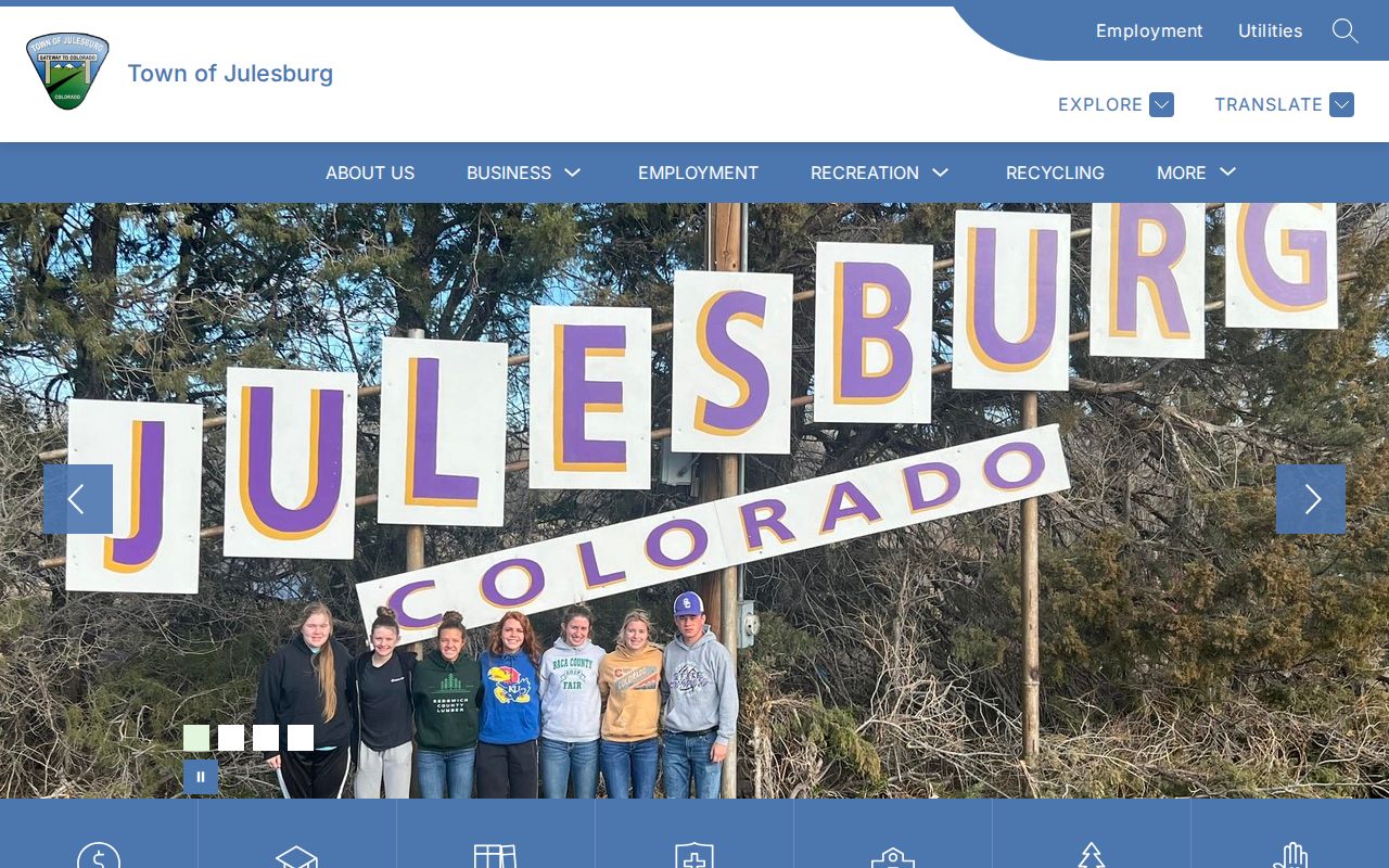Town of Julesburg official contact page for Sedgwick County arrest record routing